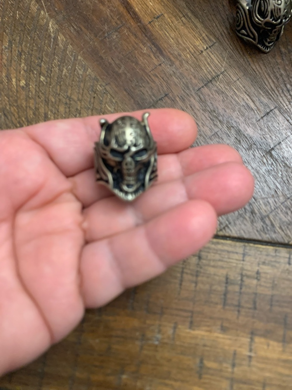 Men's Devil Skull Statement Ring Stamped TK316